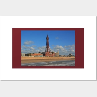 Blackpool Tower Landscape, May 2019 Posters and Art